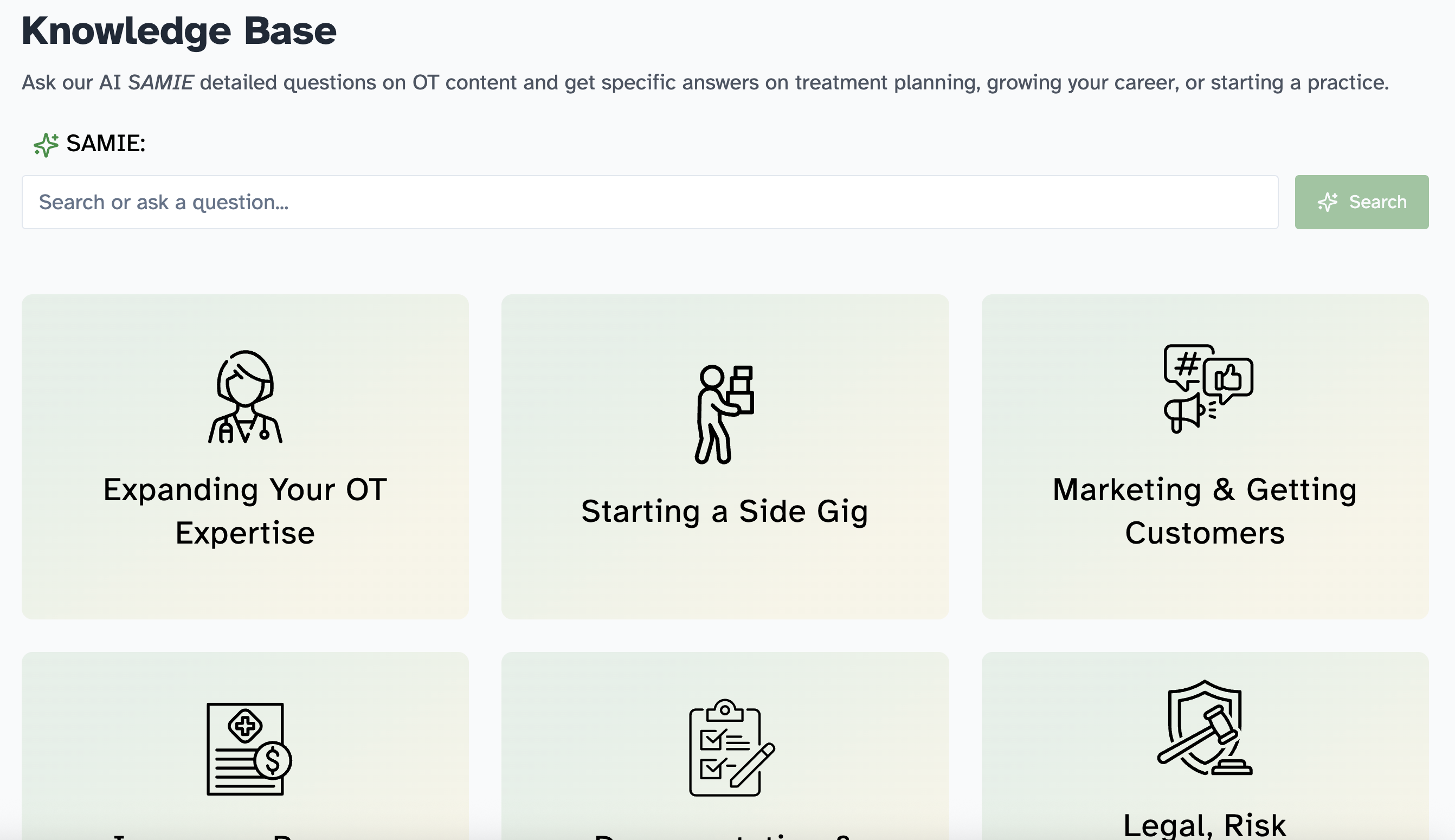 Ask SAMIE Anything About OT Practice